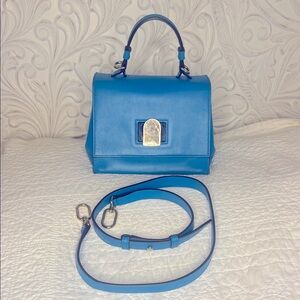 Elegant Blue Furla Handbag